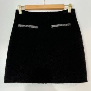 Fuzzy Black Skirt